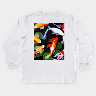 The Art of Koi Fish: A Visual Feast for Your Eyes 1 Kids Long Sleeve T-Shirt